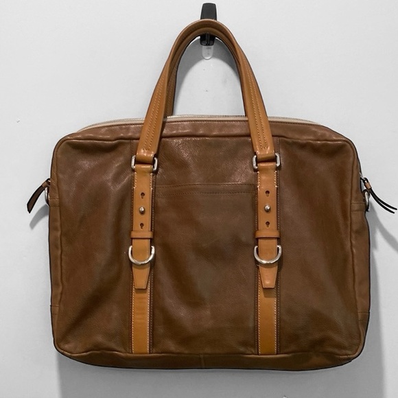 Coach Brown Leather Messenger Bag - Picture 4 of 15